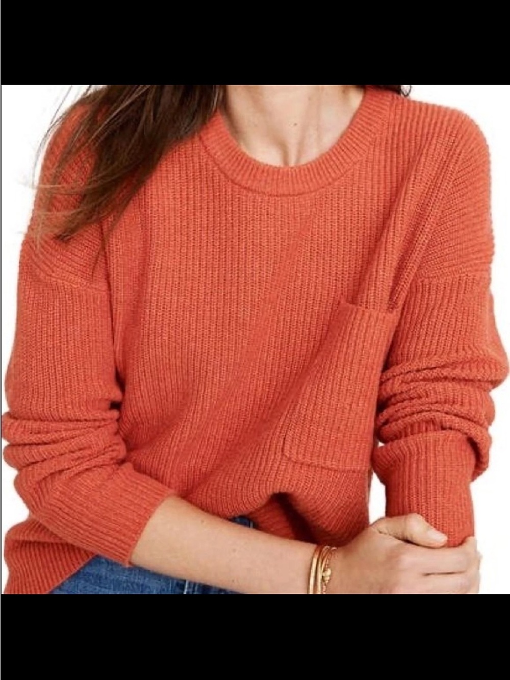 NWOT Madewell Thompson Pocket Pullover Sweater size XS